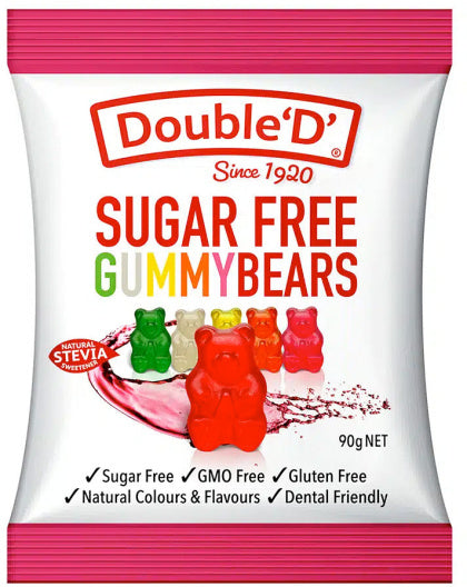 Double D Sugar Free Gummy Bears 90g - $3.00 – Natural Health Organics