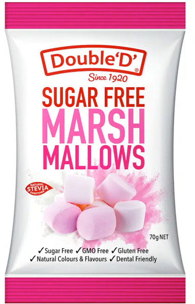Double D Sugar Free Marshmallows 70g - $3.00 – Natural Health Organics