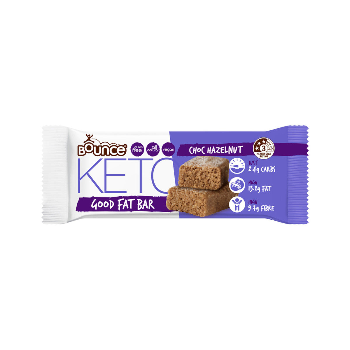 Bounce Keto Good Fat Bar Choc Hazelnut 35g x 15 49.00 Natural