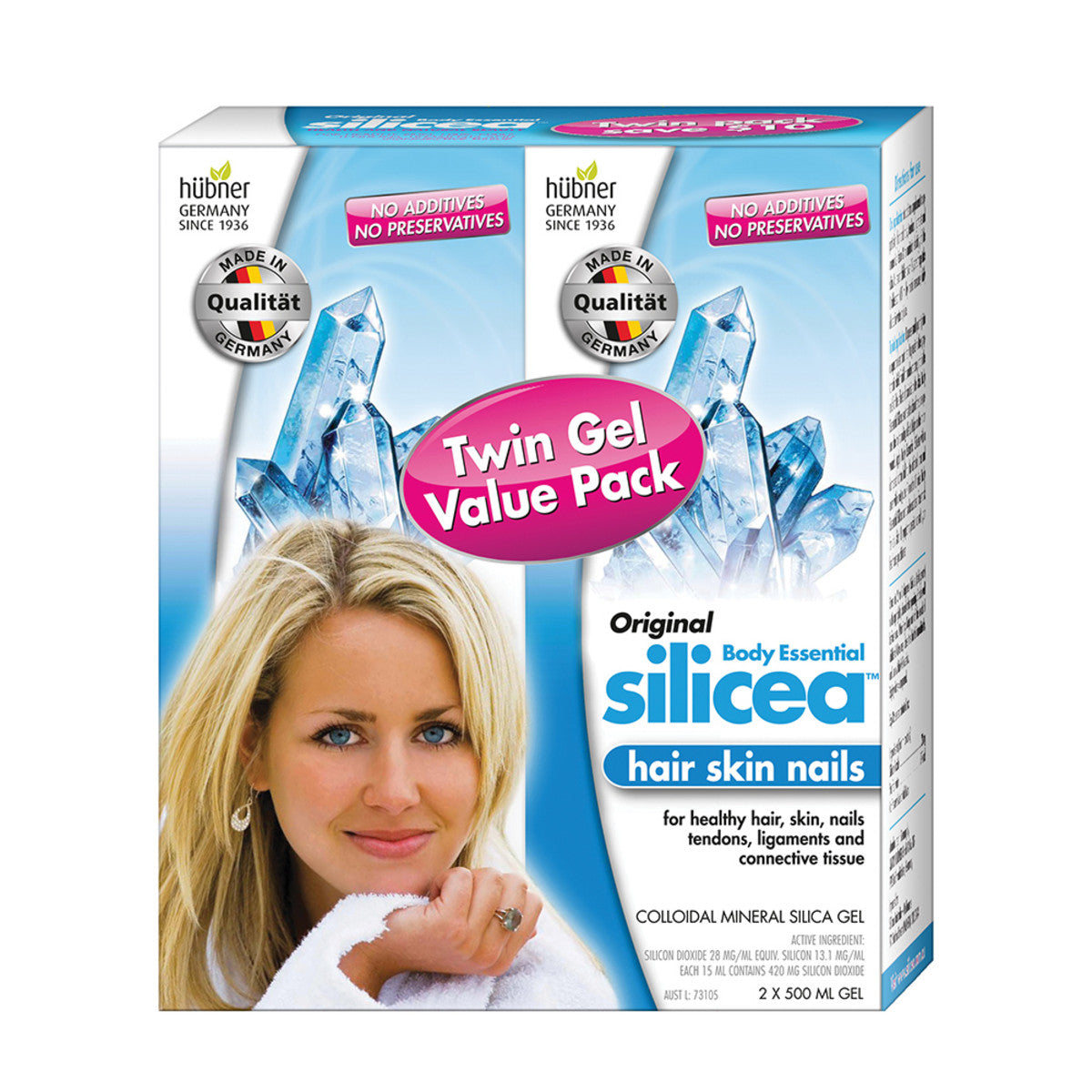 Hubner Silicea Gel Twin Pack, 2 x 500mL - Your Health Food Store and So  Much More!
