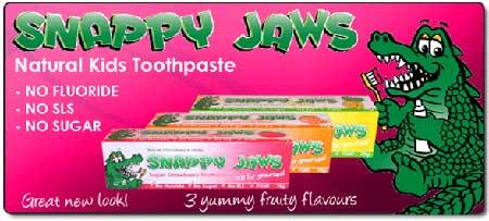 Snappy Jaws Kids Toothpaste - Natural Health Organics