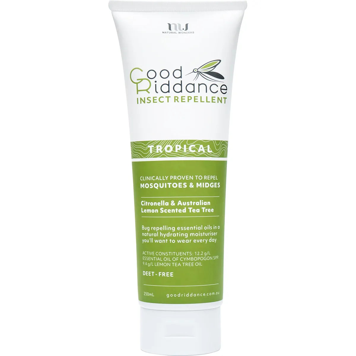 Good Riddance Insect Repellent Tropical 250ml - $46.00 – Natural Health ...