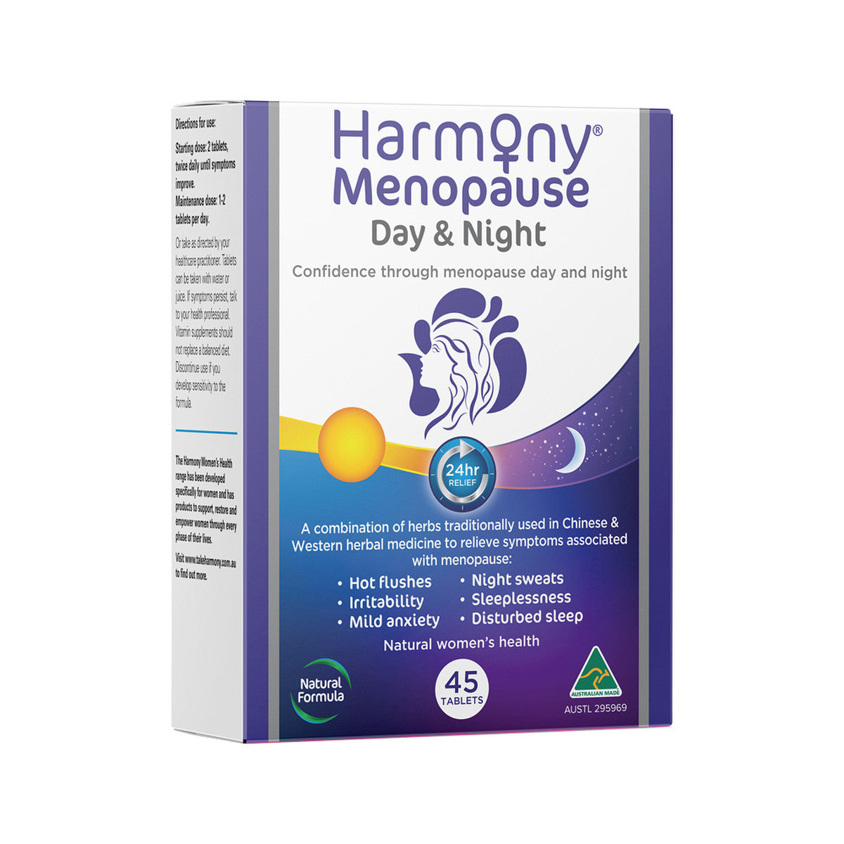 Martin and Pleasance Harmony Menopause Day & Night 45 Tablets